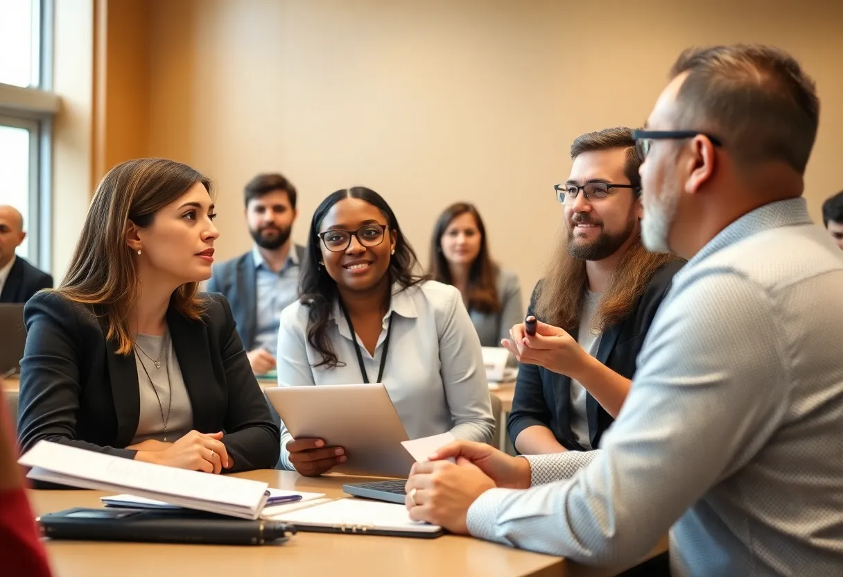 Participants in the NACUBO Emerging Leaders Program engaged in a workshop