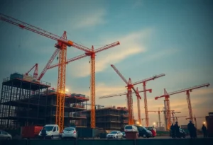 Construction site depicting the success of Precision Contracting