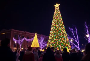 Christmas tree lighting ceremony in San Antonio