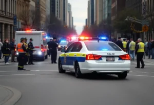 Police car collision at South Side, San Antonio