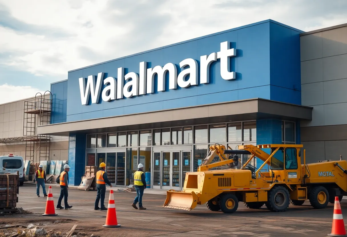 Walmart store in San Antonio under renovation