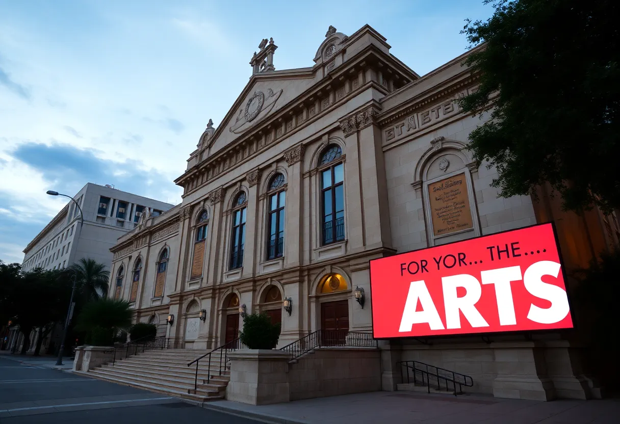 Scottish Rite Auditorium in San Antonio, Texas, known for its historical significance