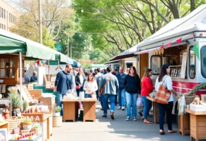 Vibrant local market on Small Business Saturday