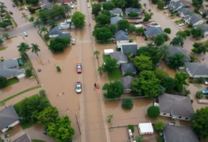 Severe flooding in South Texas with rescue operations underway