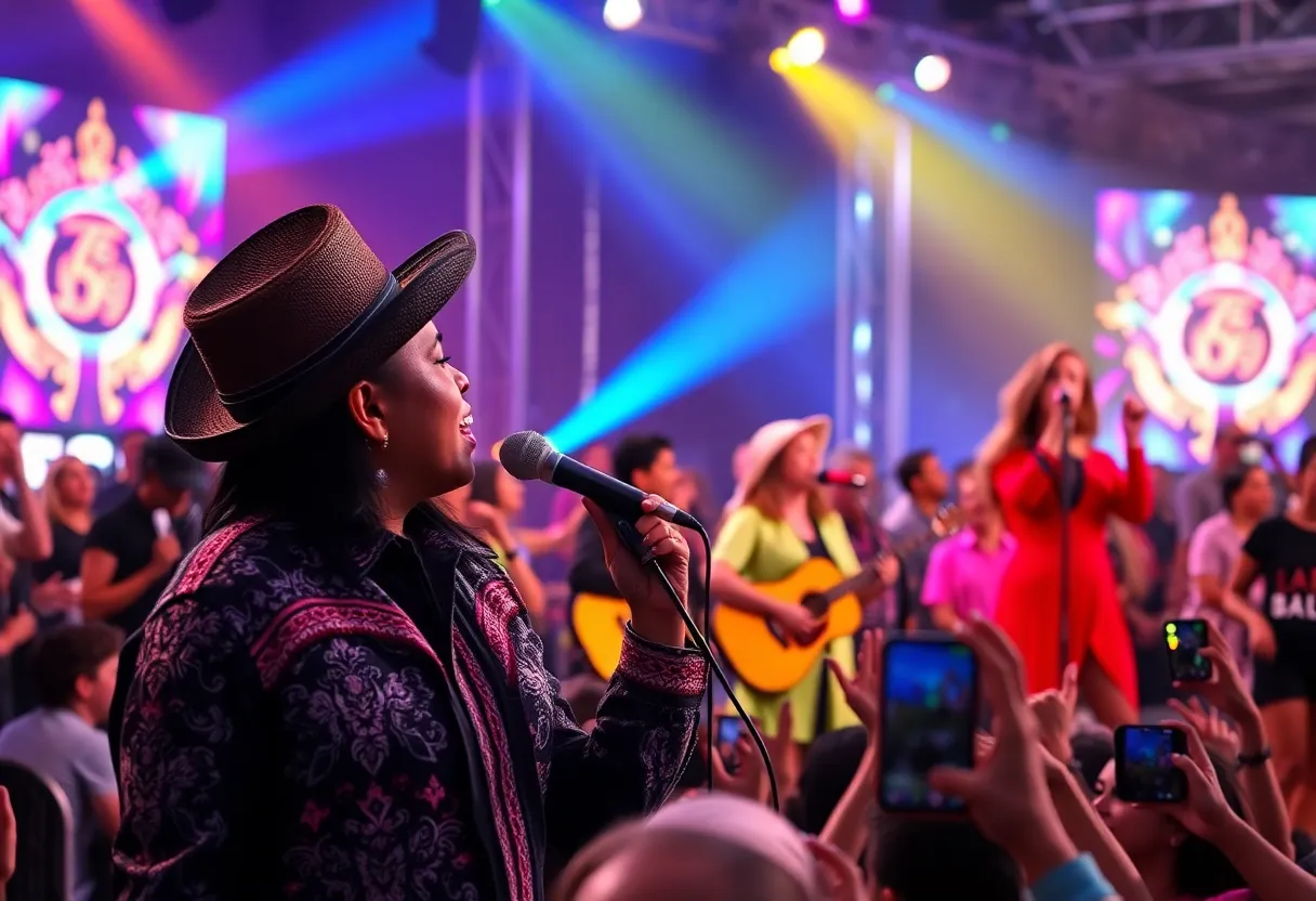 Tejano music awards event with artists performing