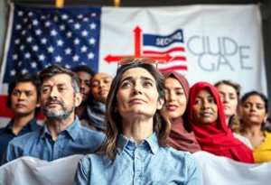 Diverse group of people representing immigration discussion in the U.S.