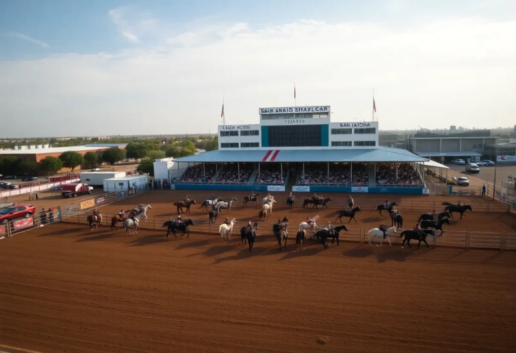 Rodeo arena in San Antonio, Texas during an EHV-1 outbreak
