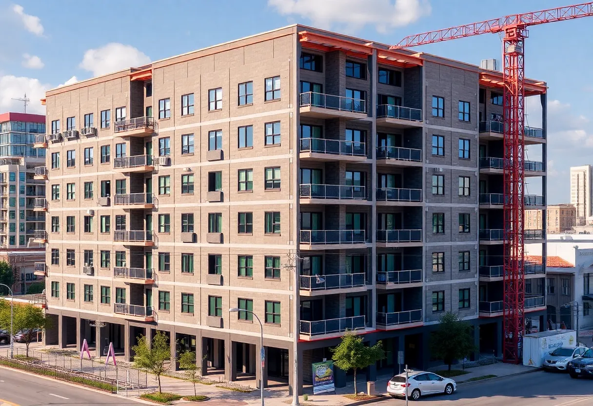 Rendering of the new affordable housing apartment complex in San Antonio
