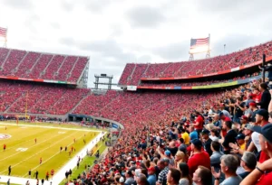 Fans celebrating at the American Conference Championship game