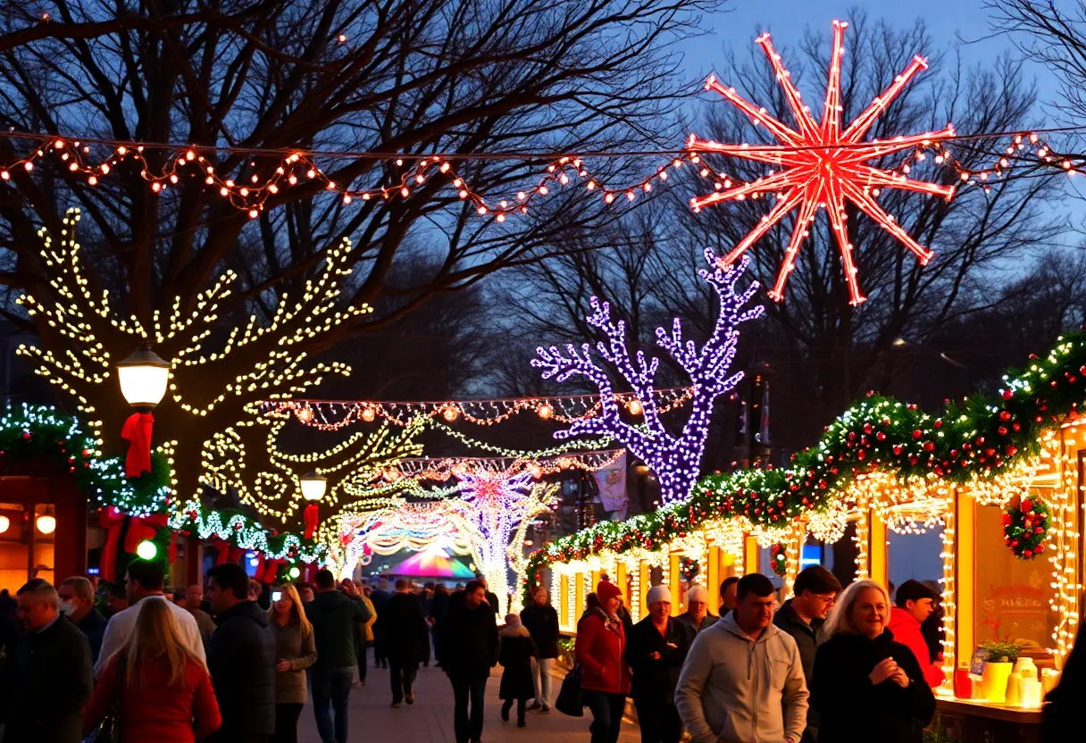Holiday events celebration in Austin, Texas