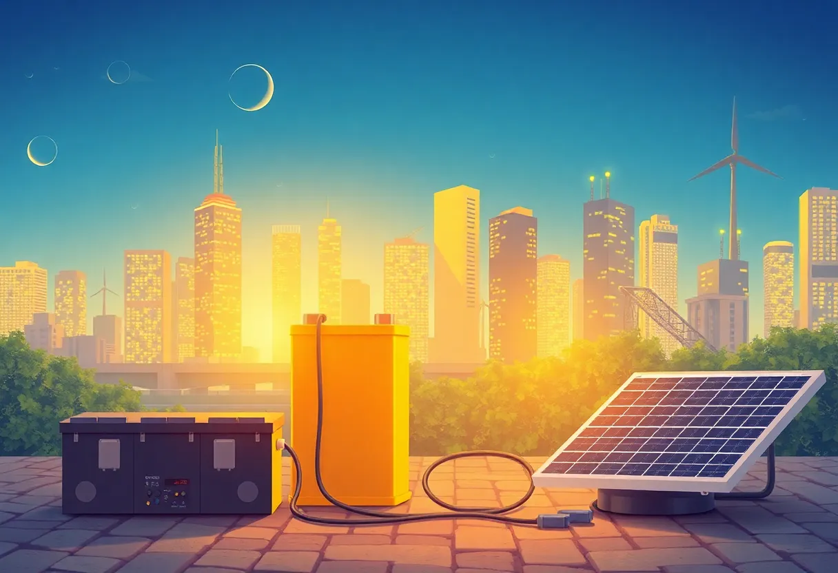 Modern battery storage system supporting renewable energy in San Antonio