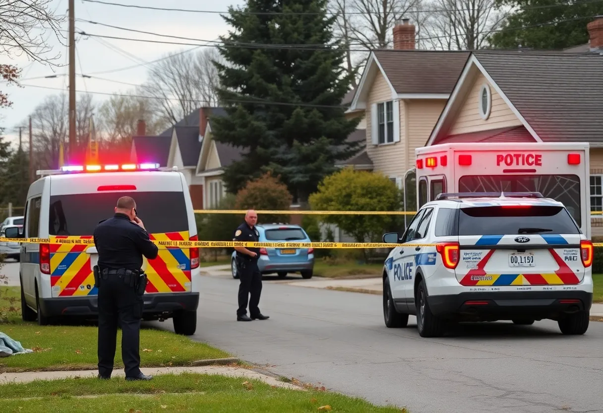 Police at a crime scene in Bexar County
