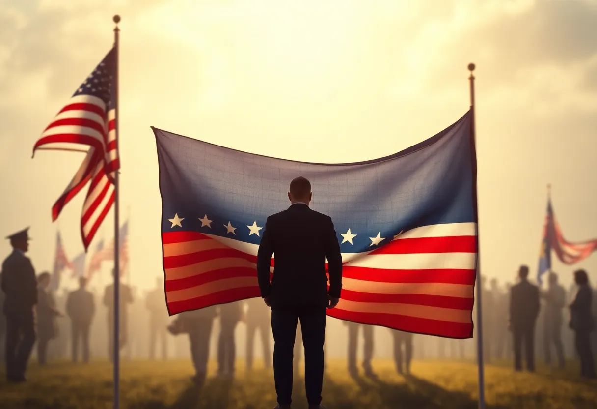 Abstract image representing leadership and veterans' support.