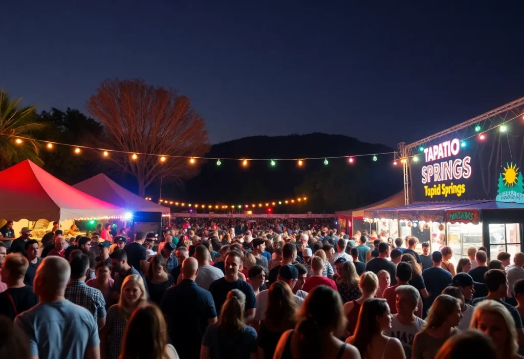 Audience enjoying Blakgraz live performance at Tapatio Springs
