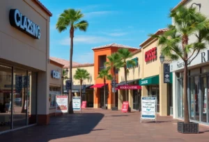 Closed retail stores in San Marcos showcasing impact of economic shifts