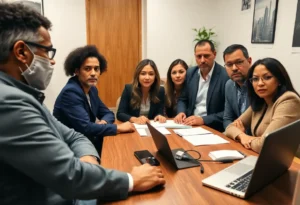 Business owners discussing the impacts of HUB Program changes in Texas.