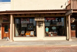Collage of closed businesses in New Braunfels, Texas