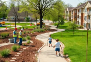 Construction and renovation activity at Comanche Lookout Park