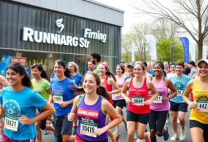 A community running event organized by Running Lab in Brighton, Michigan.