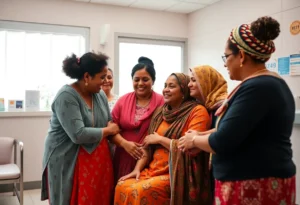 Group of women donating milk for newborn support