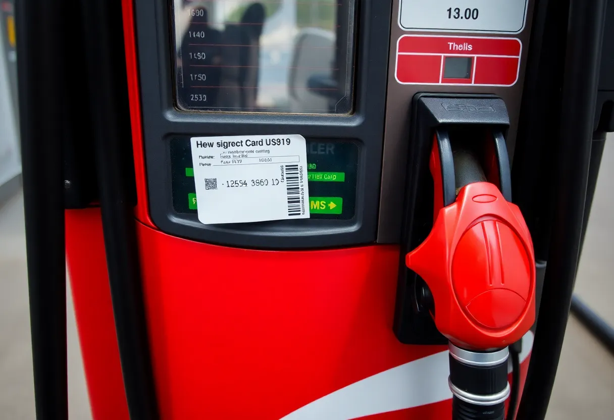 Gas station pump with skimming devices