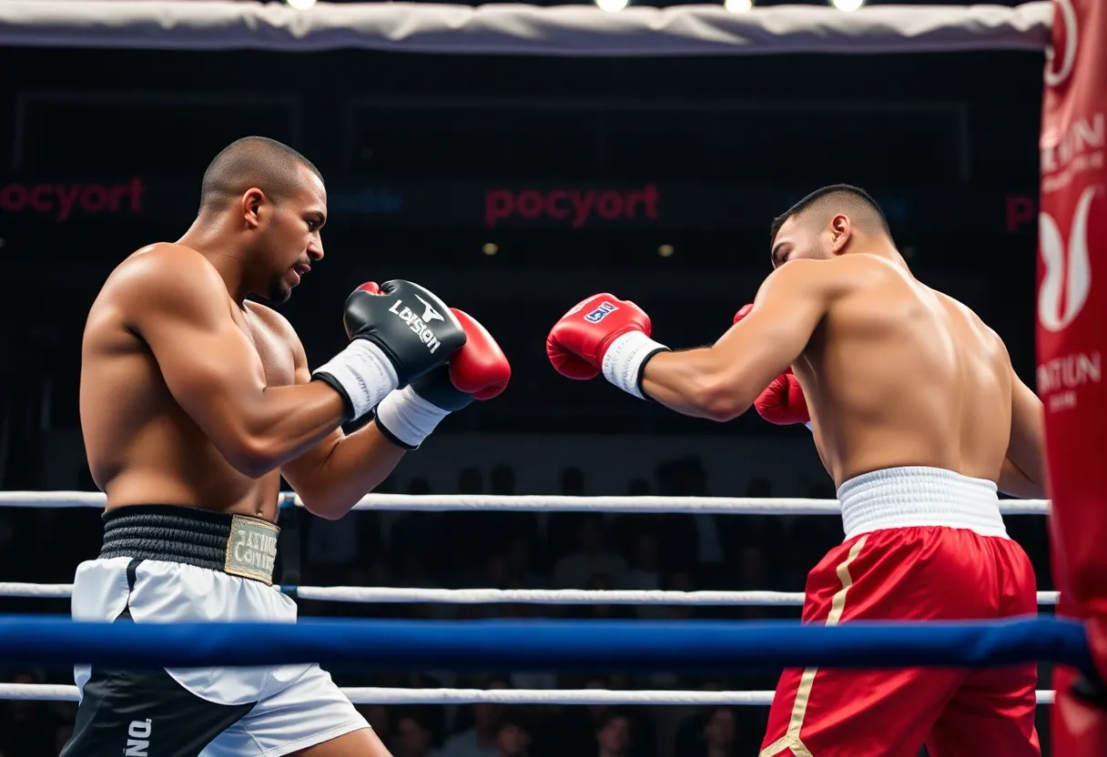 Boxing match between Isaac Cruz and Lamont Roach Jr.