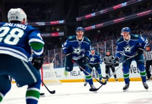 Dallas Stars celebrating their victory against the Los Angeles Kings