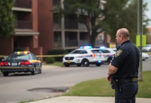 Scene of police presence during eviction shooting incident in San Antonio