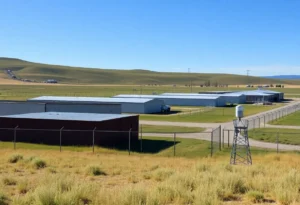 Exterior view of East Montana ICE Detention Camp at Fort Bliss, Texas