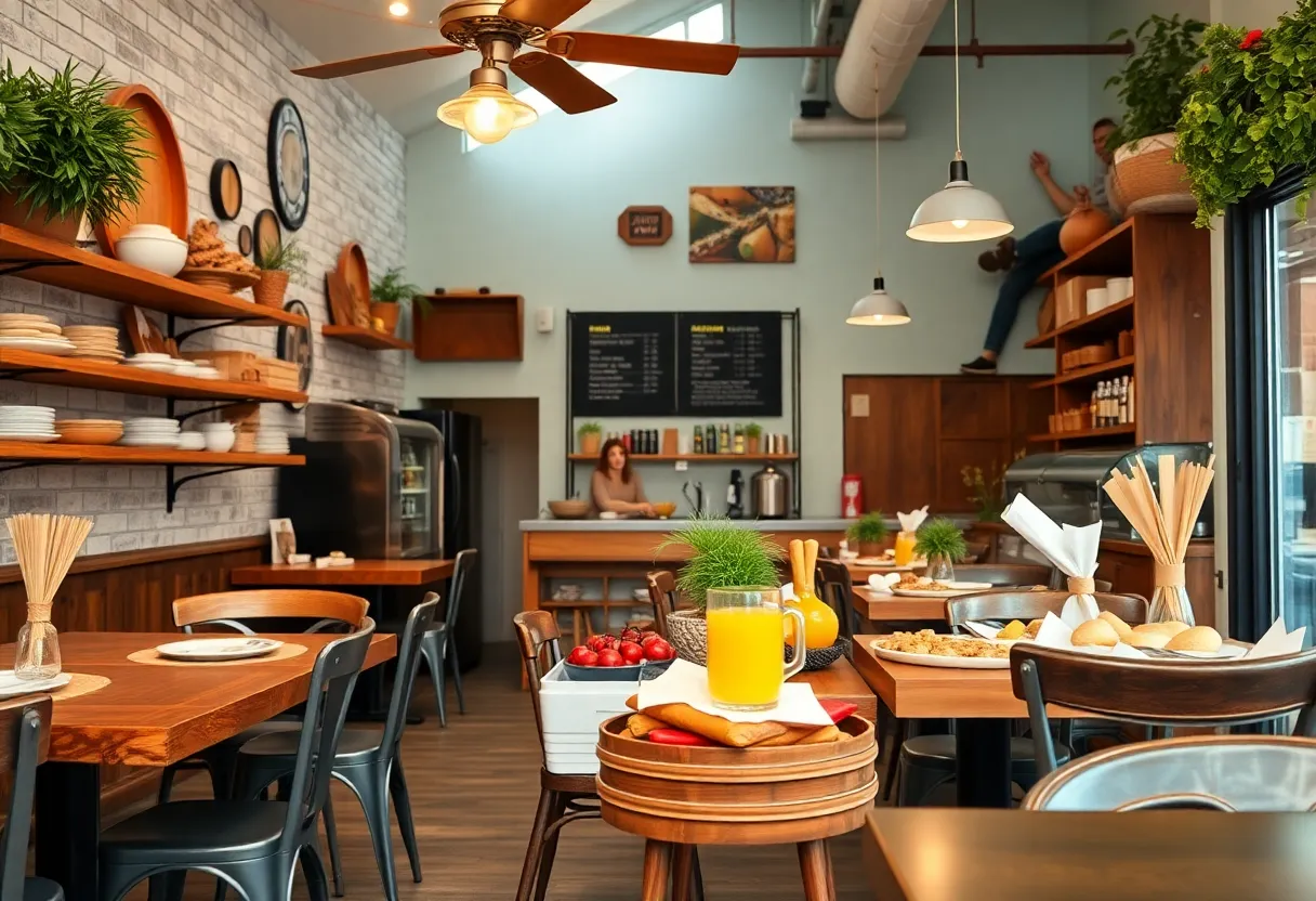 Exterior view of Famous Toastery in San Antonio, Texas