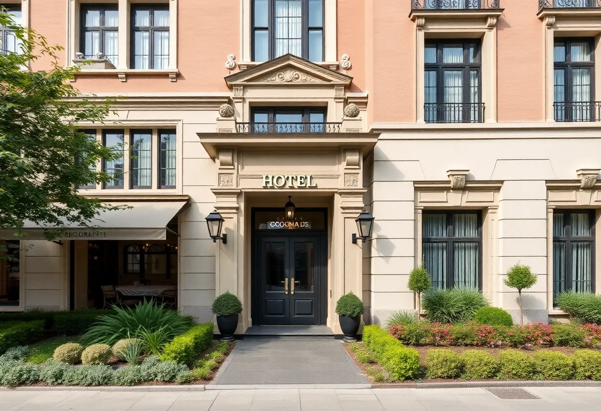 Faust Hotel exterior after renovation