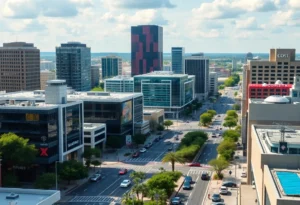 San Antonio cityscape representing economic growth and business innovation.
