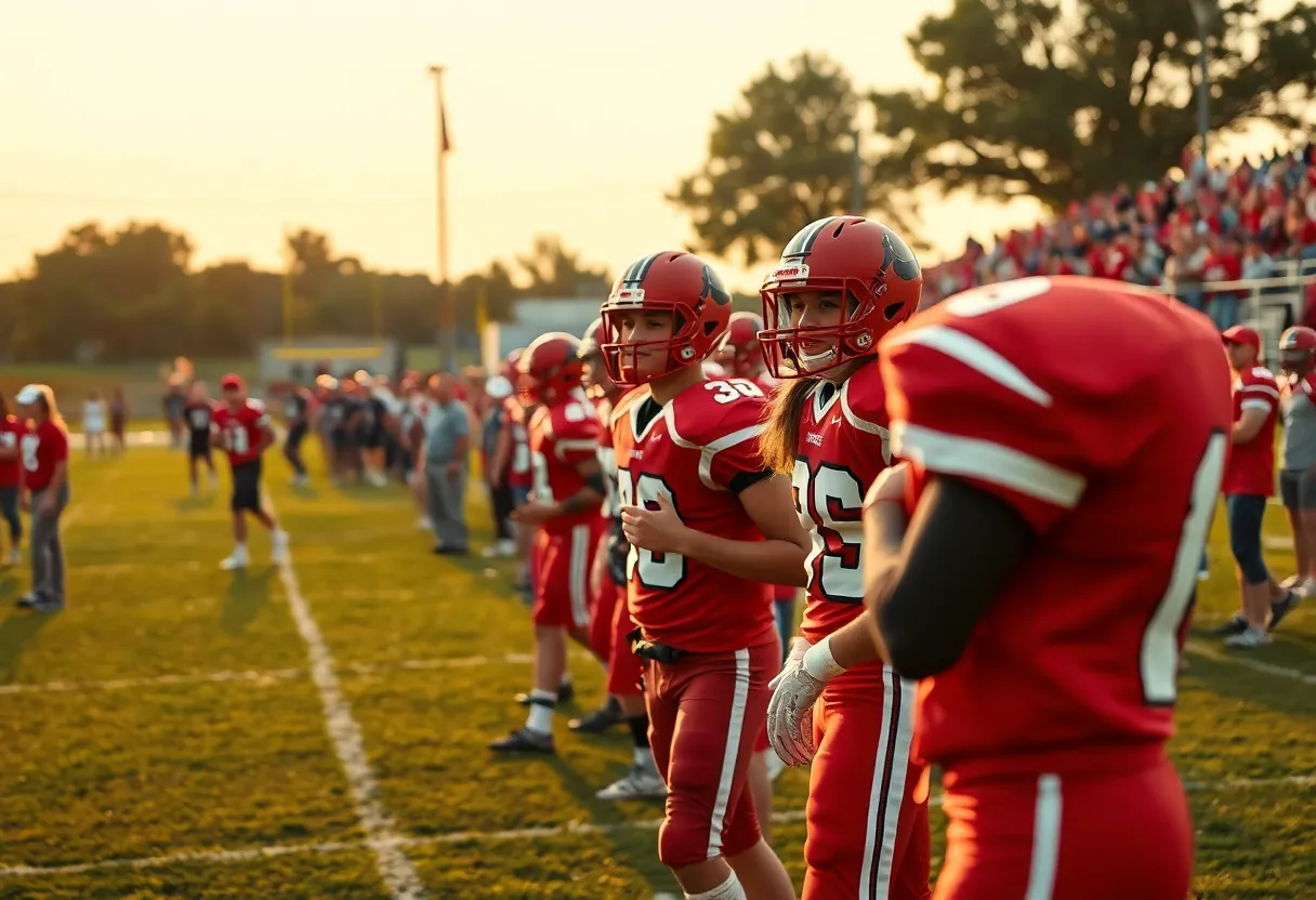 High school football game in Texas, showcasing community and culture