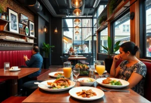 Cozy dining ambiance at Full Goods Diner in the Pearl District