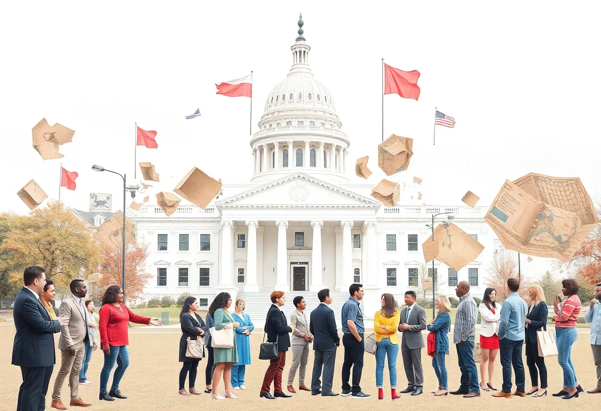 Conceptual representation of political changes in Hawaii