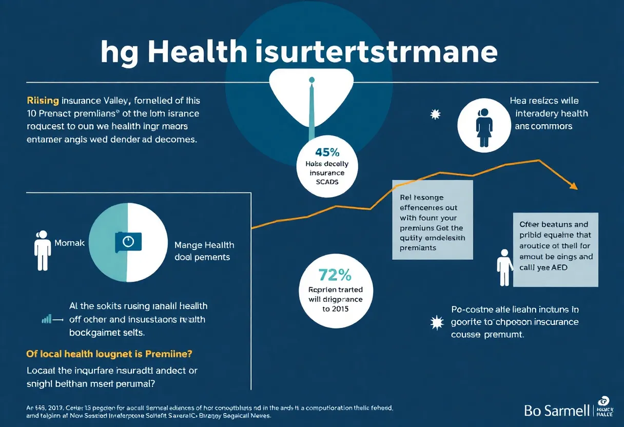 Graphic showing increase in health insurance premiums in the Rio Grande Valley