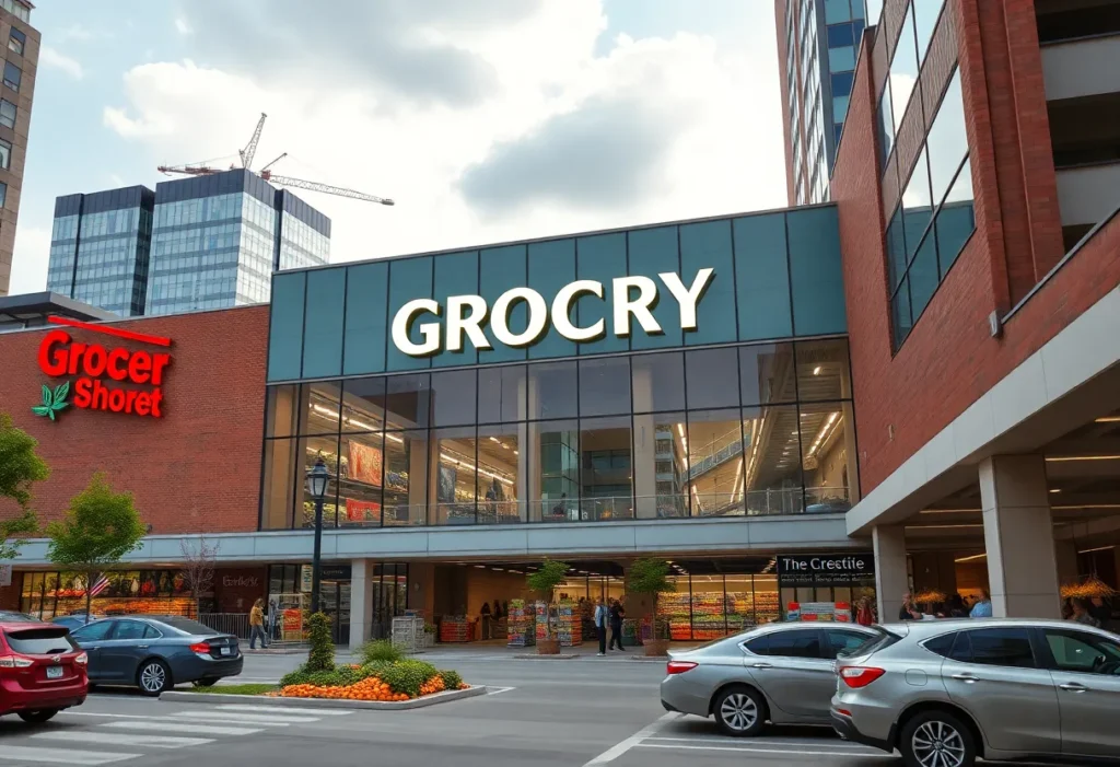 Rendering of H-E-B grocery store in Dallas