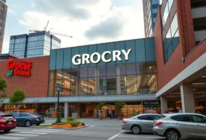 Rendering of H-E-B grocery store in Dallas