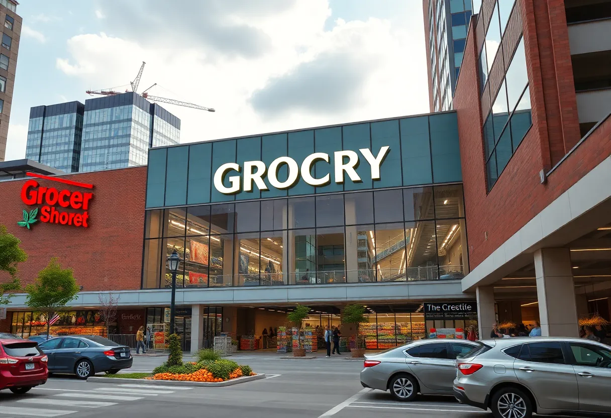 Rendering of H-E-B grocery store in Dallas