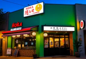Exterior view of Hoka Hoka Fuku restaurant in San Antonio