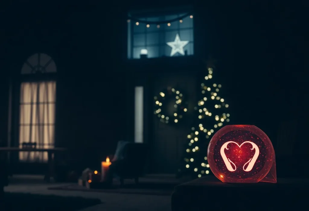 Visual representation of domestic violence awareness during the holidays