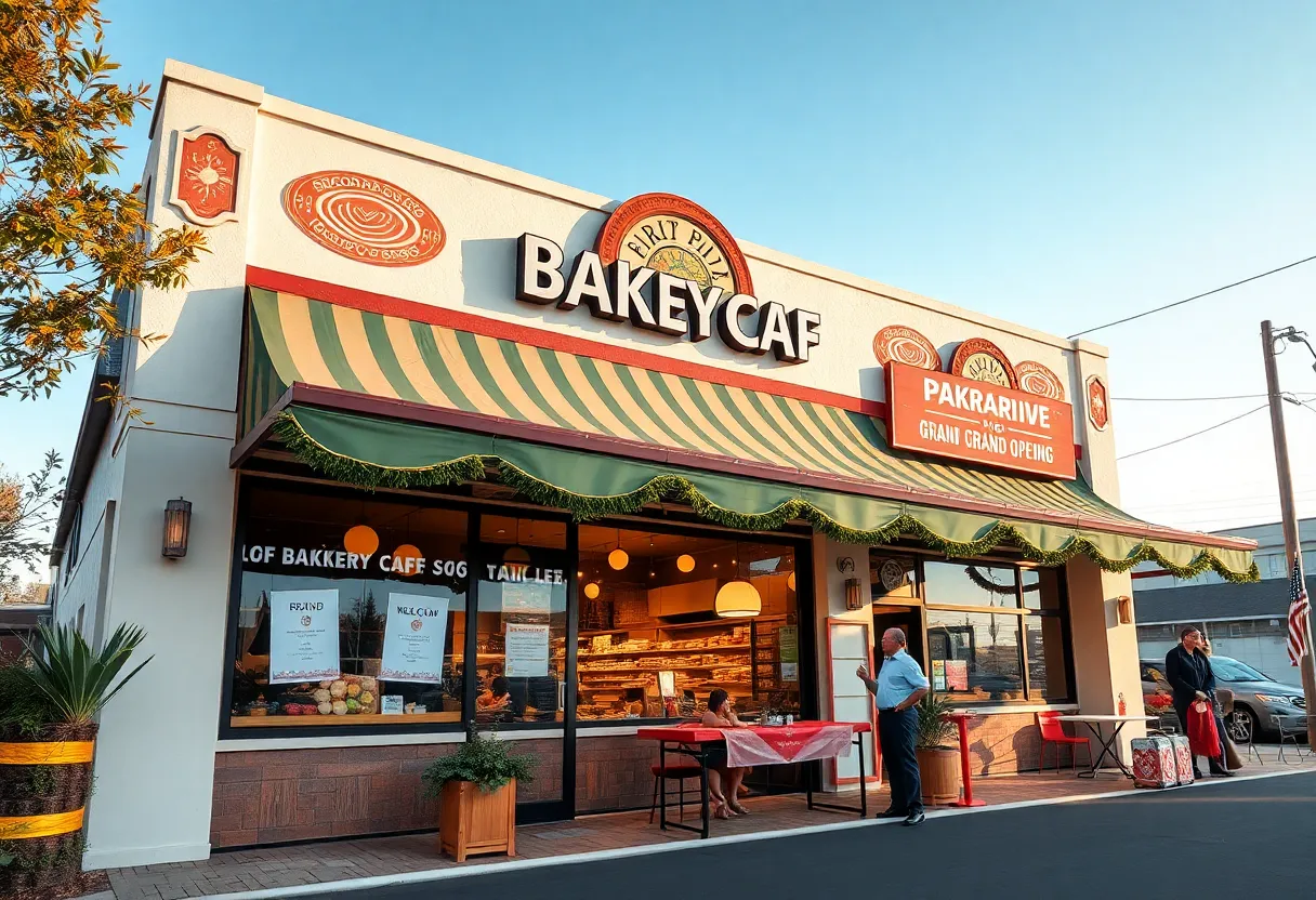 Exterior view of La Panadería's fifth location in Stone Oak, San Antonio