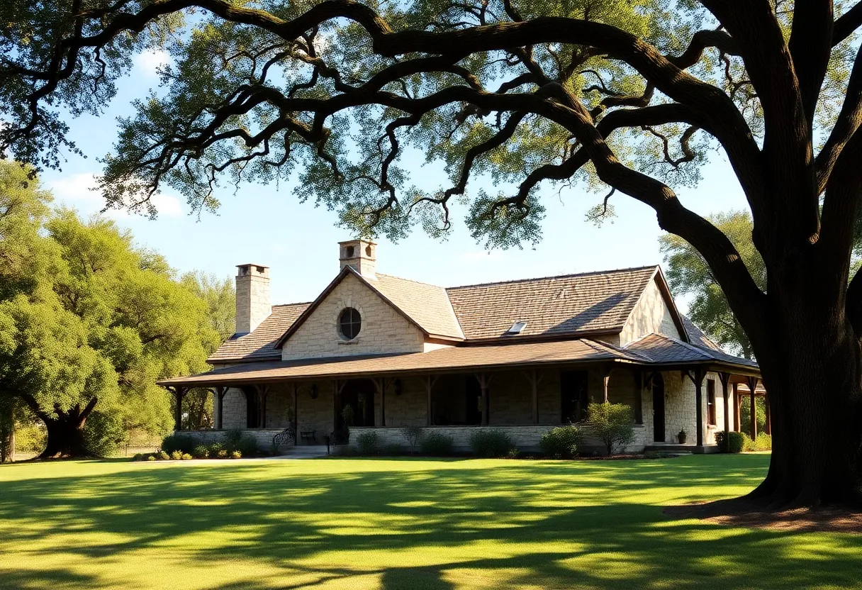 Historic farmhouse Marschall Creek Retreat in Fredericksburg, Texas