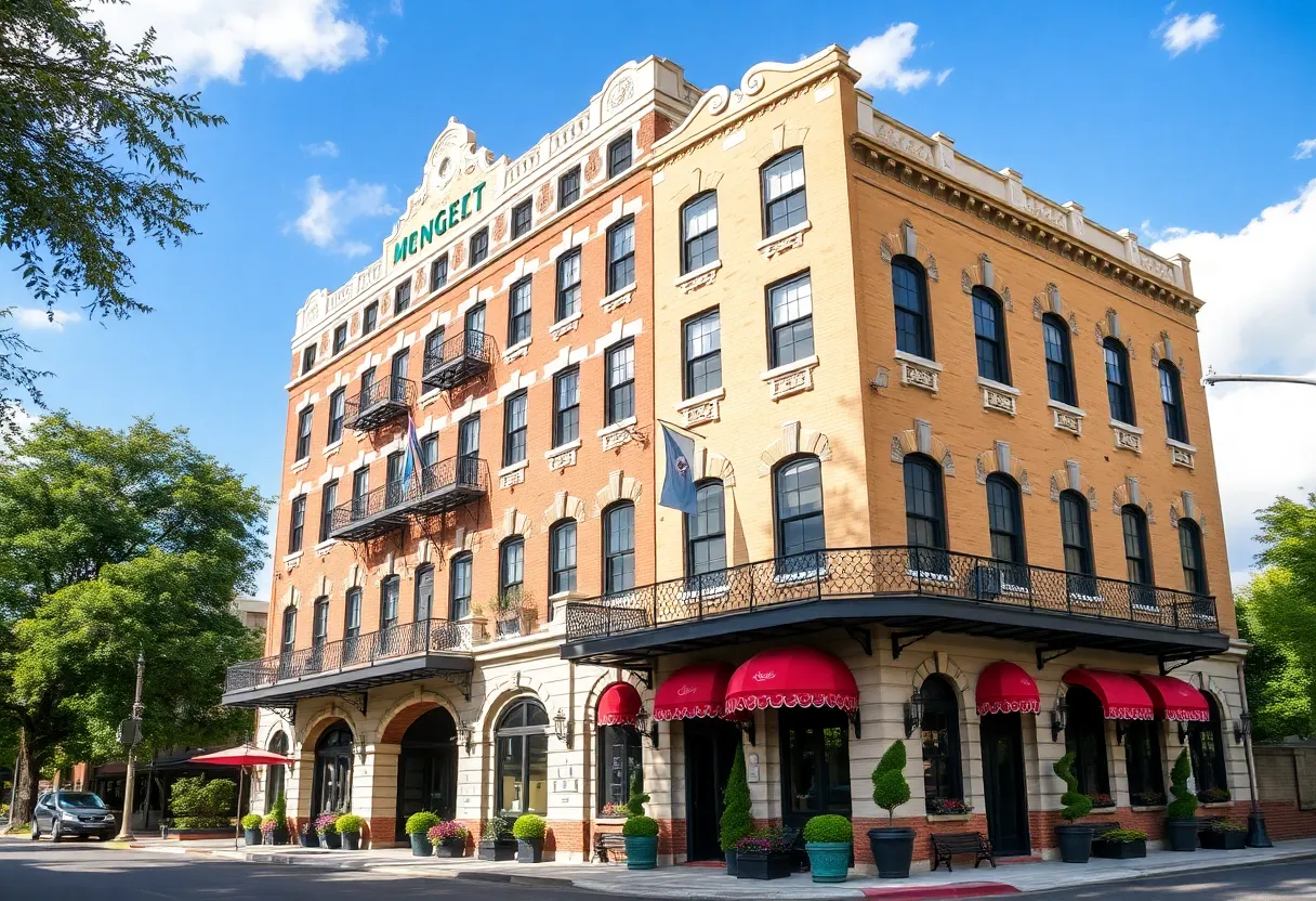 Menger and Crockett Hotels near the Alamo