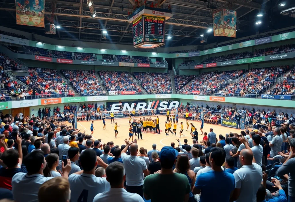 Fans at the NCAA Women's Volleyball Championship