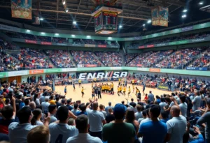 Fans at the NCAA Women's Volleyball Championship