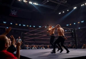 Oba Femi competing in an NXT Championship match.