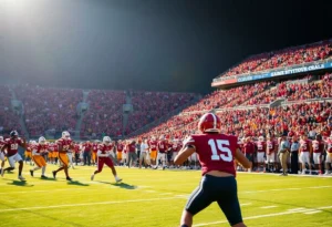 Oregon's defense clashing with Texas Tech's run defense during the Orange Bowl