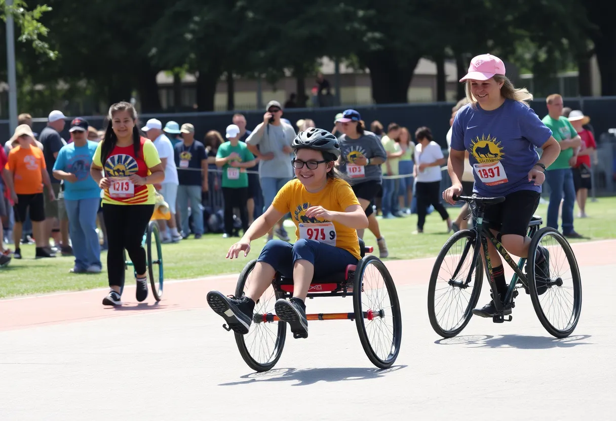 Participants engaging in adaptive sports at an Ottobock community event