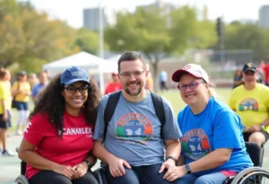 Participants at Ottobock's adaptive sports event in San Antonio